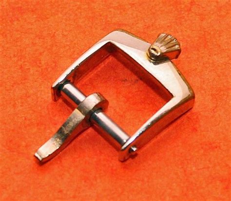 GENUINE ROLEX RARE 10mm Clasp STEEL Steel Vintage Pin .